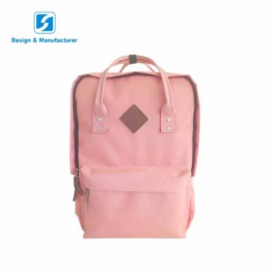 Hot sale fashion girl 600D multifunction pink Diaper backpack bag