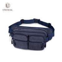 2020 High quality durable Men canvas multifunction sport waist bag